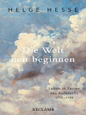 cover image of Die Welt neu beginnen